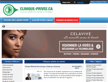 Tablet Screenshot of clinique-privee.ca